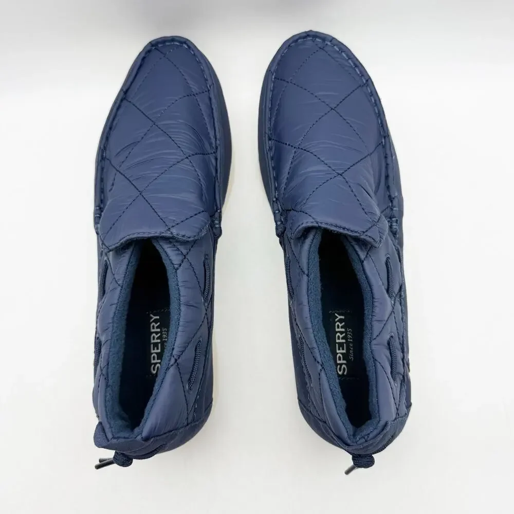 Sperry Mens Top-Sider Quilted Moc Loafers Size 10 M Navy Blue Casual Shoes NWOB